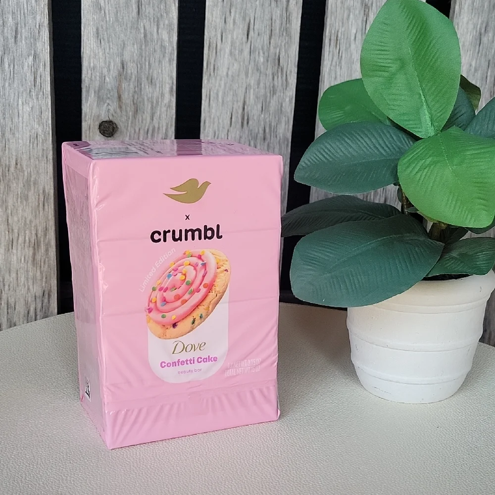 Crumbl × Dove Confetti Cake Body Bar 4 Pack - Pink - Picture 1 of 5